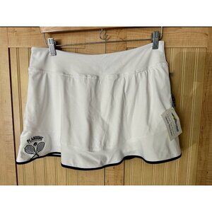 Lija White Golf Tennis Athletic Skort Women's Large - Plandome Country Club -NWT